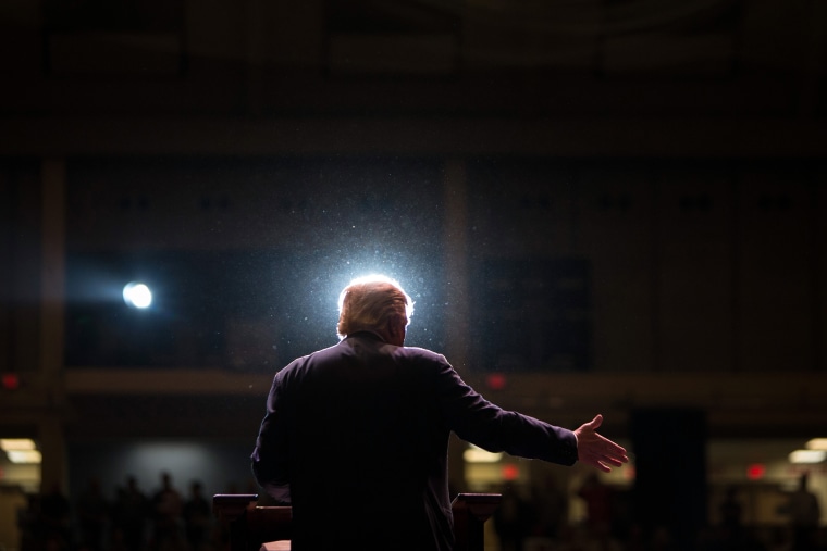 Republican presidential candidate Donald Trump speaks during a campaign rally at the Macon Centreplex, Nov. 30, 2015, in Macon, Ga. (Photo by Branden Camp/AP)