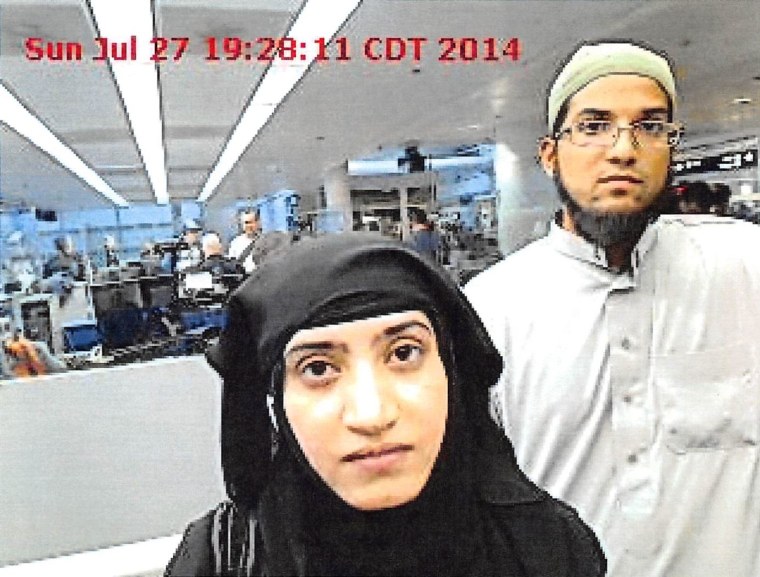 Syed Farook and Tashfeen Malik arrive in Chicago on July 27, 2014. (Photo courtesy of U.S. Government)