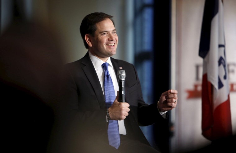 U.S. Republican presidential candidate Senator Marco Rubio speaks at a Defend and Reform Veterans and Military Town Hall at Noah's Event Venue in West Des Moines, Ia., Dec. 10, 2015. (Photo by Scott Morgan/Reuters)