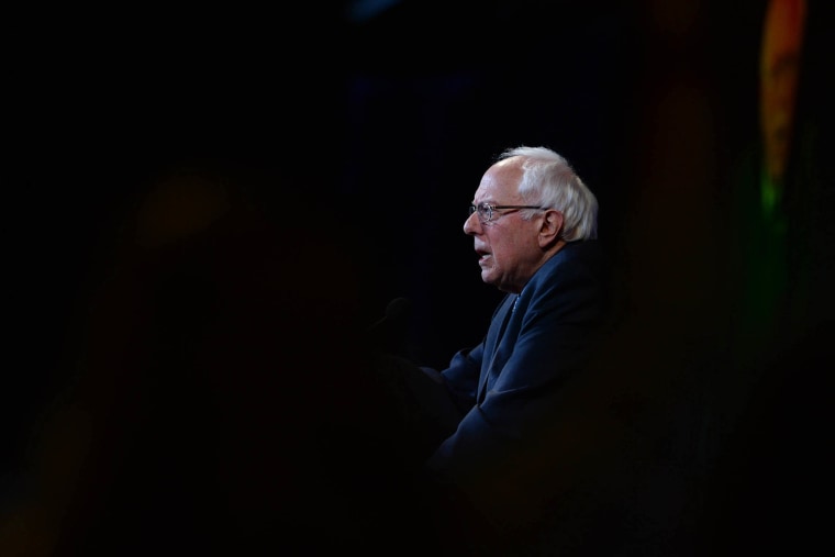 Democratic Presidential candidate Bernie Sanders speaks at the Jefferson Jackson Dinner at the Radisson Hotel, Nov. 29, 2015 in Manchester, N.H. (Photo by Darren McCollester/Getty)