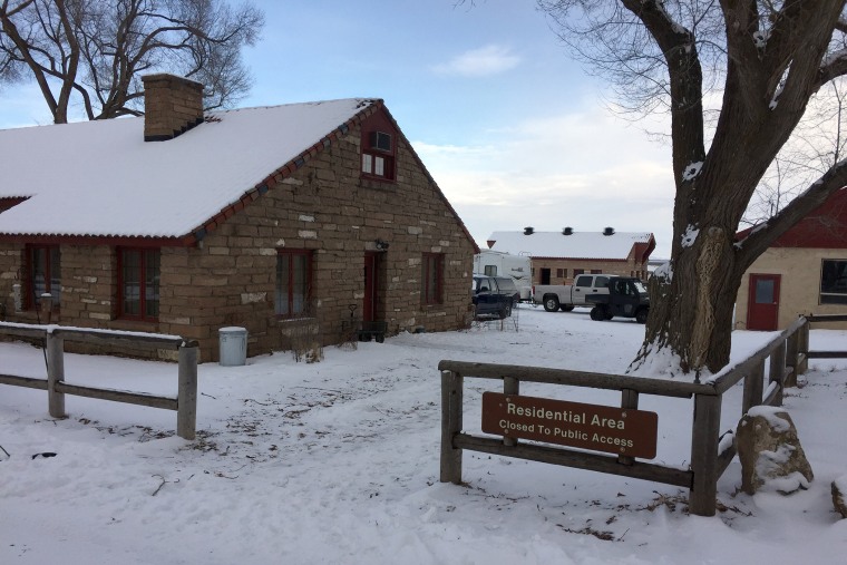 Buildings at the Malheur National Wildlife Refuge are seen near Burns, Ore., Jan. 3, 2016. (Photo by Rebecca Boone/AP)