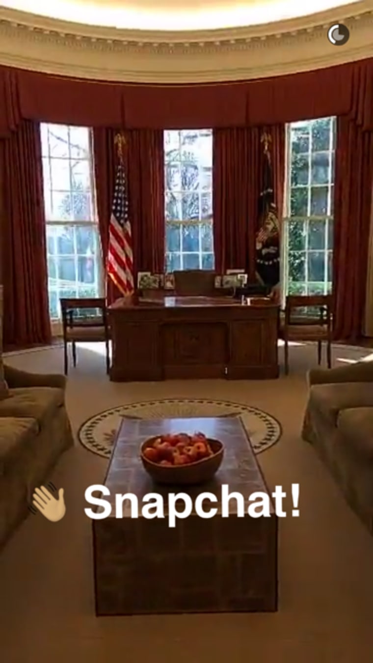 The White House's first Snap.