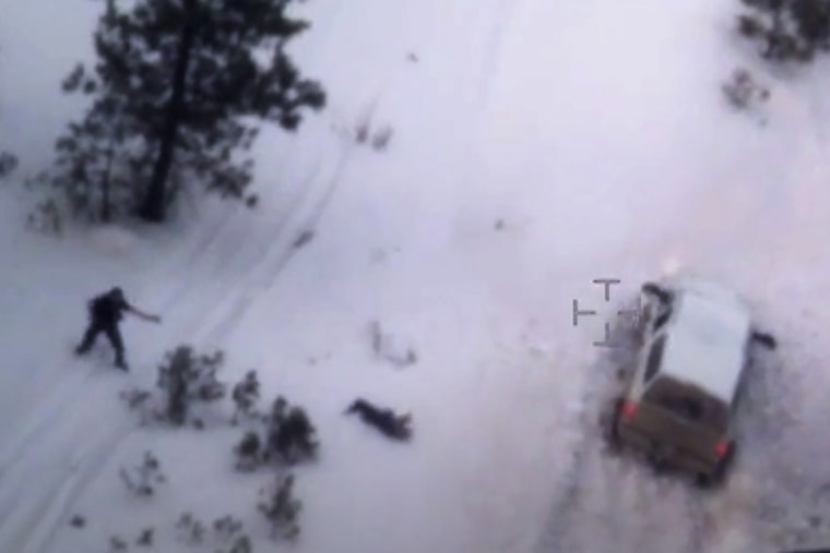 This photo taken from an FBI video shows Robert \"LaVoy\" Finicum after he was fatally shot by police, Jan. 26, 2016 near Burns, Ore. (Photo by FBI/AP)