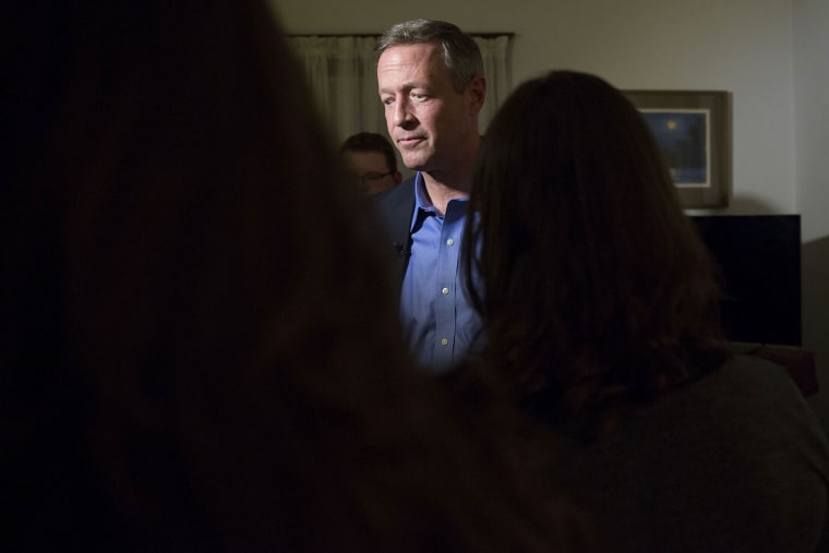 Martin O'Malley, former governor of Maryland and 2016 Democratic presidential candidate, speaks to the media during a campaign event at a private residence in Boone, Ia., Jan. 30, 2016. (Photo by Daniel Acker/Bloomberg/Getty)