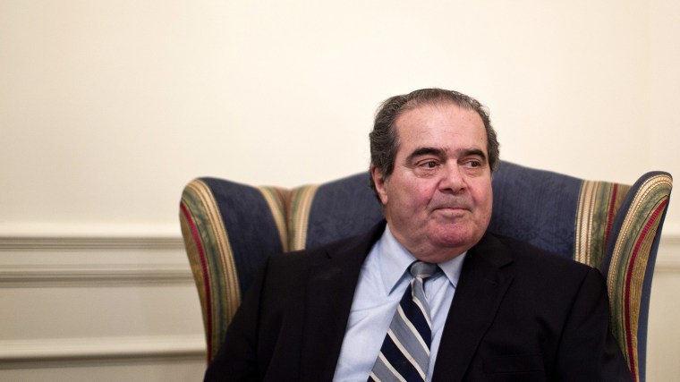 Supreme Court Justice Antonin Scalia is photographed during an interview on July 26, 2012, at the Supreme Court in Washington, D.C. (Photo by Haraz N. Ghanbari/AP)