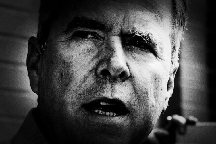 Jeb Bush greets supporters at a South Carolina rally, Feb. 20, 2016. (Photo by Mark Peterson/Redux for MSNBC)