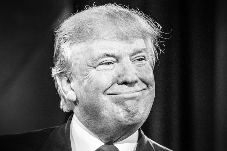 Republican presidential candidate Donald Trump during the MSNBC Town Hall in Charleston, South Carolina on February 17, 2016.