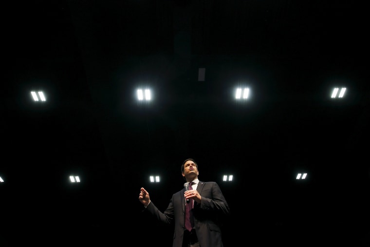 Republican presidential candidate Marco Rubio speaks during a campaign event in Little Rock, Ark., on Feb. 21, 2016. (Photo by Chris Keane/Reuters)