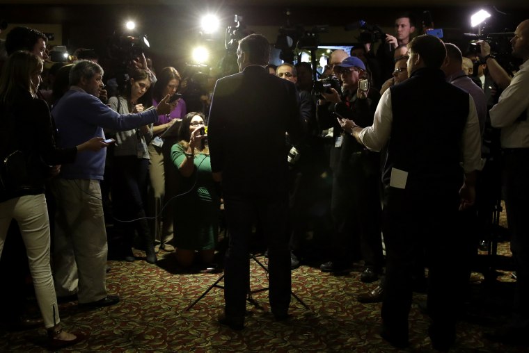 Republican presidential candidate, Sen. Ted Cruz, R-Texas, speaks at a news conference before the Lincoln Day dinner at the Meadows Club, March 11, 2016, in Rolling Meadows, Ill. (Photo by Nam Y. Huh/AP)