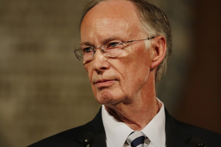 Alabama Gov. Robert Bentley speaks during the annual State of the State address at the Capitol, Feb. 2, 2016, in Montgomery, Ala. (Photo by Brynn Anderson/AP)