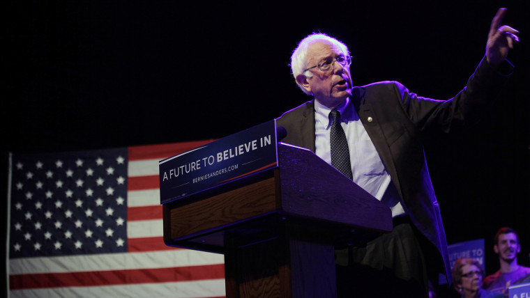 Democratic Presidential candidate Senator Bernie Sanders (I-Vt) speaks at a event March 30, 2016 in Madison, Wis. (Photo by Darren Hauck/Getty)