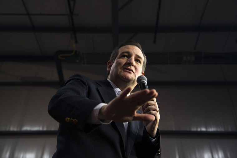 Republican presidential candidate, Sen. Ted Cruz, R-Texas speaks at a campaign stop, Friday, March 25, 2016, in Oshkosh, Wis. (Photo by Darren Hauck/AP)