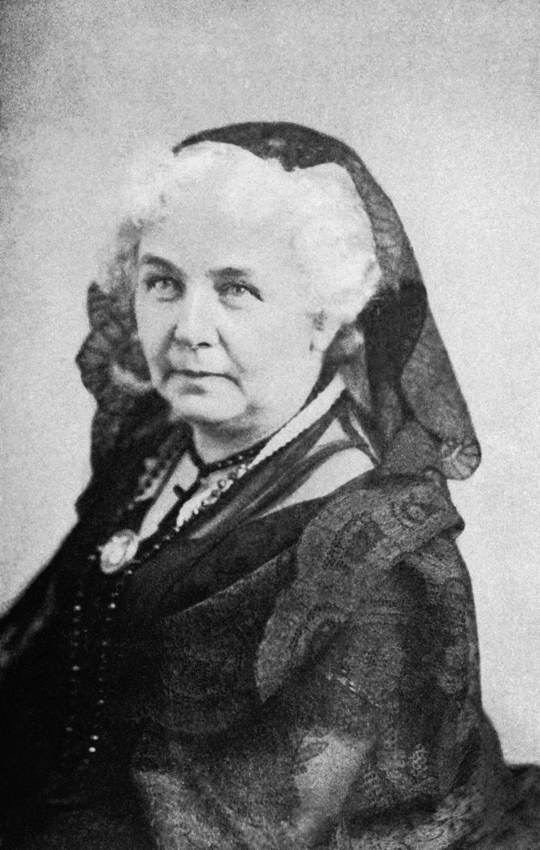 Elizabeth Cady Stanton helped organize the world's first women's rights convention which met in Seneca Falls, New York in 1848. She became first President of National Women's Suffrage Association and held that office from 1869-1890. (Photo by AP)