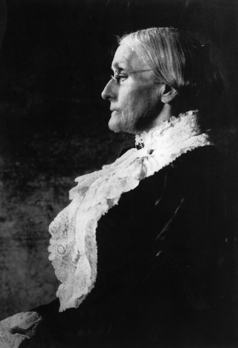 Social reformer and women's suffrage movement leader Susan B. Anthony is shown in this undated photo. Anthony co-founded the National American Woman Suffrage Association in 1869. (Photo by AP)