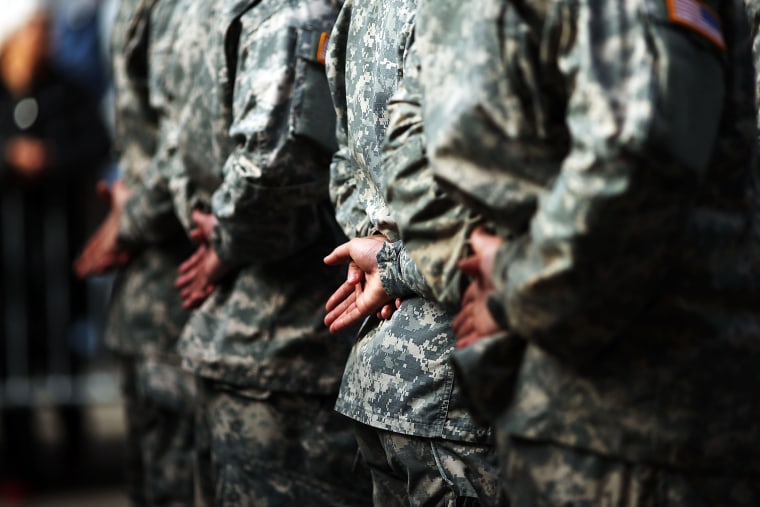 U.S. soldiers are pictured. (Photo by Spencer Platt/Getty)