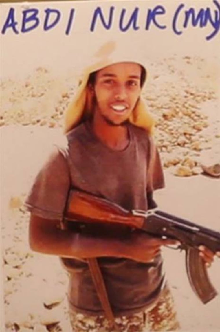 Abd Al Fatah Nour also know by his fighter name: Abu Sleiman Al Somali. (Courtesy of NBC News)