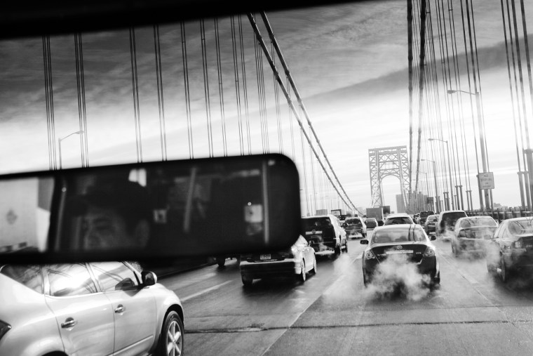Morning rush hour in the George Washington Bridge. (Photo by Q. Sakamaki/Redux for MSNBC)