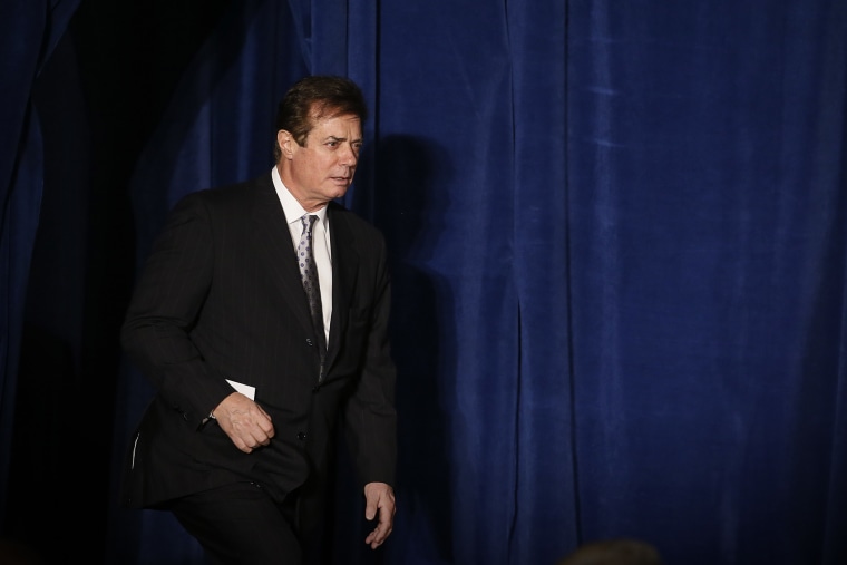 Paul Manafort, senior aide to Republican U.S. presidential candidate Donald Trump, takes the stage to check the podium just before Trump delivered a foreign policy speech at the Mayflower Hotel in Washington, April 27, 2016. (Photo by Jim Bourg/Reuters)