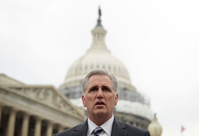 U.S. House Majority Leader Rep. Kevin McCarthy (R-CA) speaks during a news conference on opioid epidemic May 19, 2016 on Capitol Hill in Washington, DC. (Photo by Alex Wong/Getty)