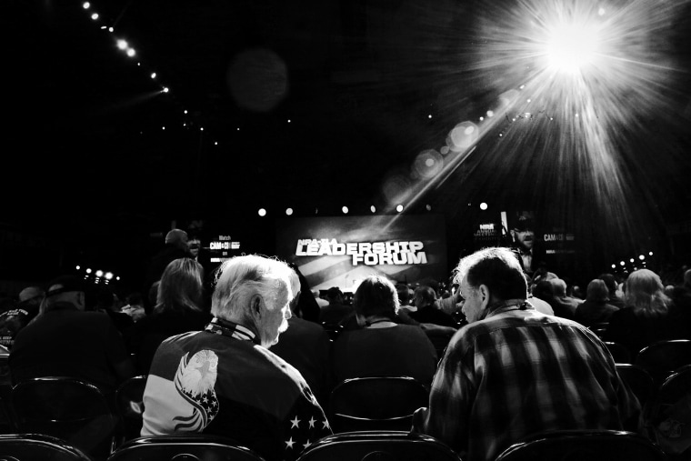 People gather inside the NRA-ILA Leadership Forum in Louisville, Ky., May 20, 2016. (Photo by Mark Peterson/Redux for MSNBC)