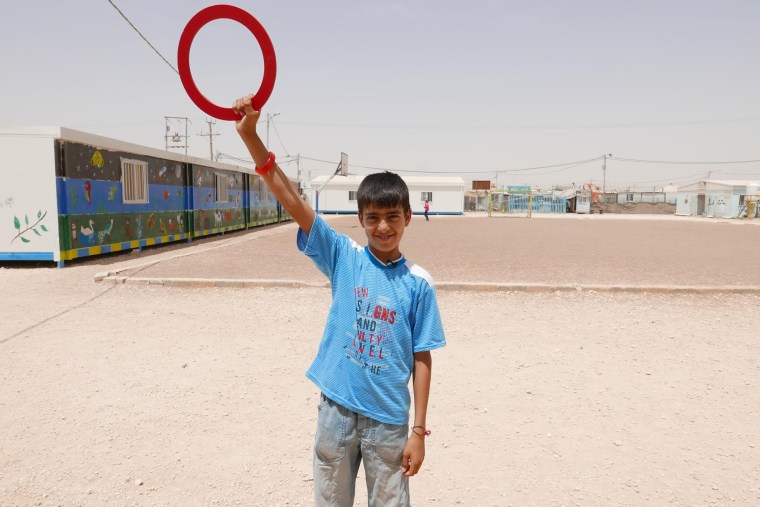 Ra'ouf, a 10-year-old boy from Syria who hopes to become a doctor, lives in the Za’atari refugee camp in Jordan. He hasn’t been in a classroom in more than three years. (Courtesy of Salam Neighbor)