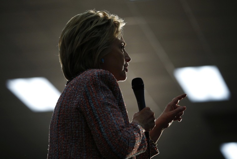 Democratic presidential candidate Hillary Clinton speaks at a United Food and Commercial Workers International Union hall, May 25, 2016, in Buena Park, Calif. (Photo by John Locher/AP)