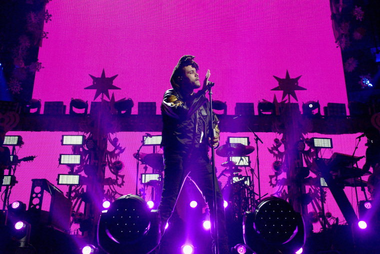 Musician The Weeknd performs onstage during Z100's Jingle Ball 2015 at Madison Square Garden on Dec. 11, 2015 in New York City. (Photo by Dimitrios Kambouris/Getty)