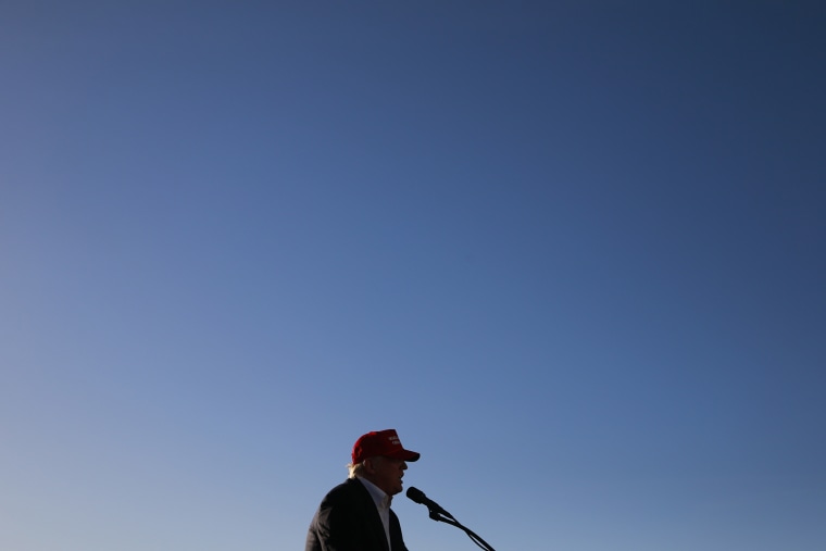 Republican presidential candidate Donald Trump speaks during a rally at the Sacramento International Jet Center, June 1, 2016, in Sacramento, Calif. (Photo by Jae C. Hong/AP)