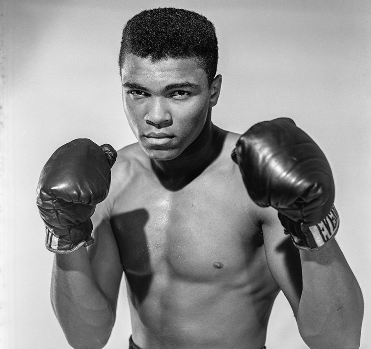 Cassius Clay, 20 year old heavyweight contender from Louisville, Ky. poses for the camera on May 17, 1962 in Long Island, N.Y. (Photo by The Stanley Weston Archive/Getty)