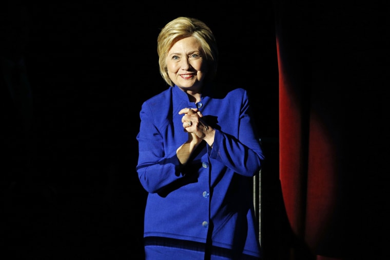 Democratic presidential candidate Hillary Clinton speaks at a concert at the Greek Theater, June 6, 2016, in Los Angeles. (Photo by John Locher/AP)