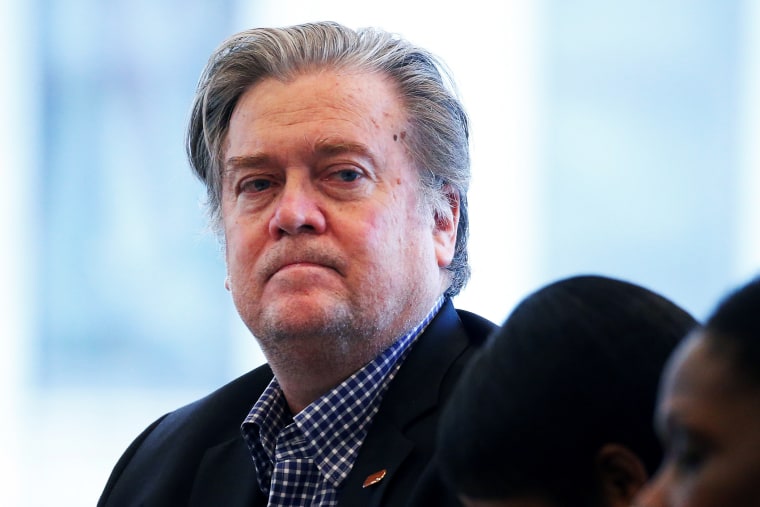 Stephen Bannon, CEO of Republican presidential nominee Donald Trump's campaign, at Trump Tower in New York, N.Y. on Aug. 25, 2016. (Photo by Carlo Allegri/Reuters)