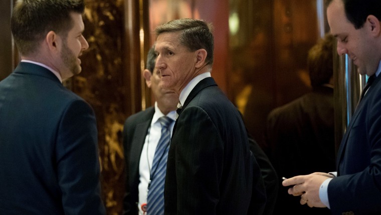 Retired Lt. Gen. Michael Flynn arrives at Trump Tower, Nov. 17, 2016. President-elect Donald Trump and his transition team are in the process of filling cabinet and high level positions for the new administration. (Photo by Drew Angerer/Getty)