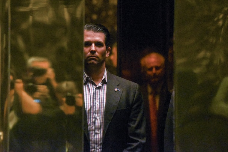 Image: FILE PHOTO - Donald Trump Jr. arrives at Trump Tower in New York City