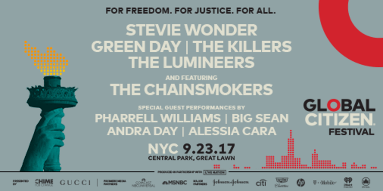 MSNBC Partners with Global Citizen for Sept. 23 Festival in NYC