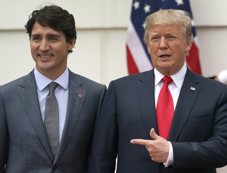 Image: Donald Trump, Justin Trudeauo