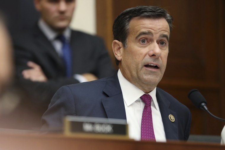 Rep. John Ratcliffe, R-Texas., asks questions to former special counsel Robert Mueller, as he testifies before the House Judiciary Committee hearing on his report on Russian election interference, on Capitol Hill, in Washington, Wednesday, July 24, 2019.