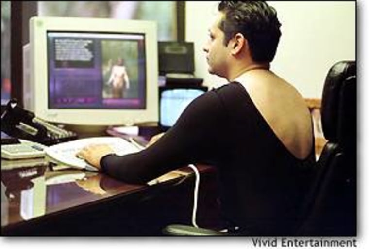 Vivid Entertainment Inc. hopes to begin selling its "cyber sex suit," which comes in both male and female models, early next year.