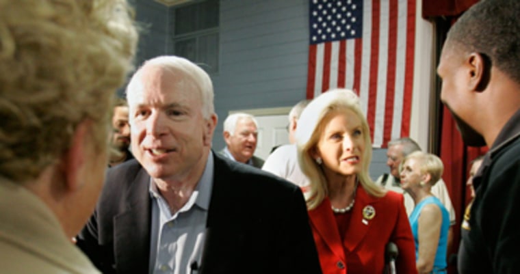 Sen. John McCain, R-AZ,  Cindy McCain