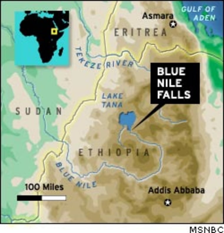 MAP: Blue Nile Falls