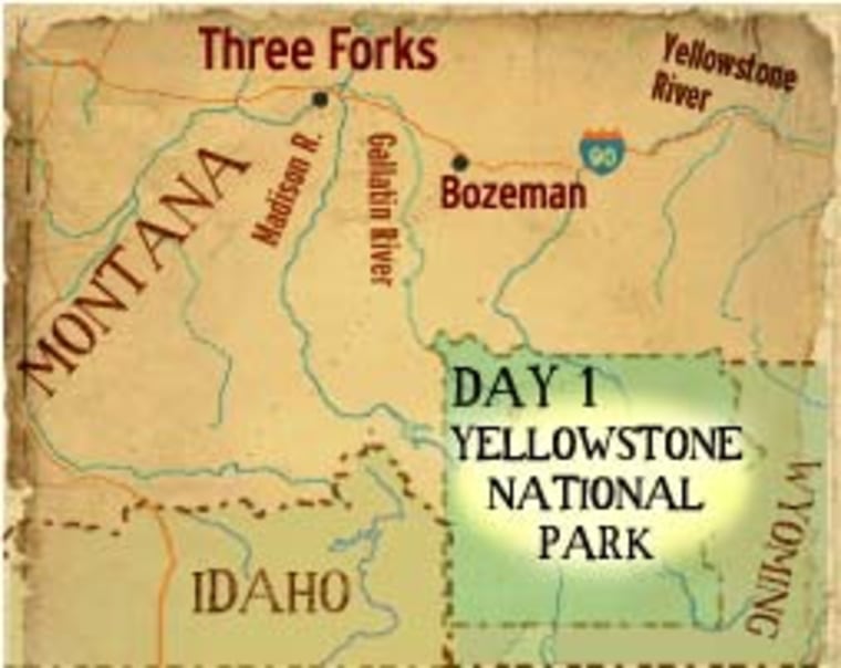 Exploring the Mighty Mo: Day 1 -- Yellowstone National Park