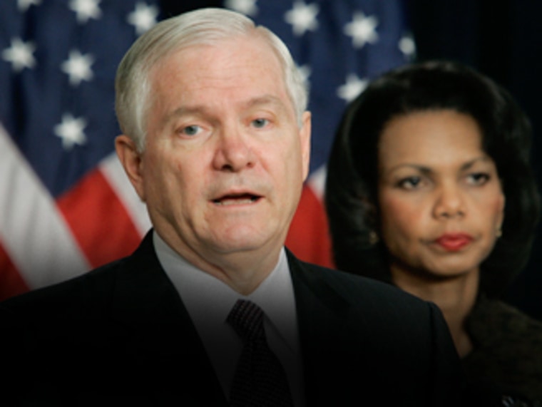 Condoleezza Rice, Robert Gates