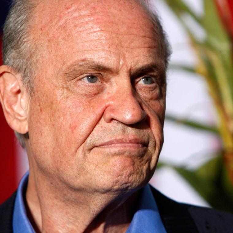 Republican Presidential candidate former U.S. Senator Fred Thompson (R-TN) listens as he is introduced to voters at the Seacoast Republican Women Chili Fest in Stratham