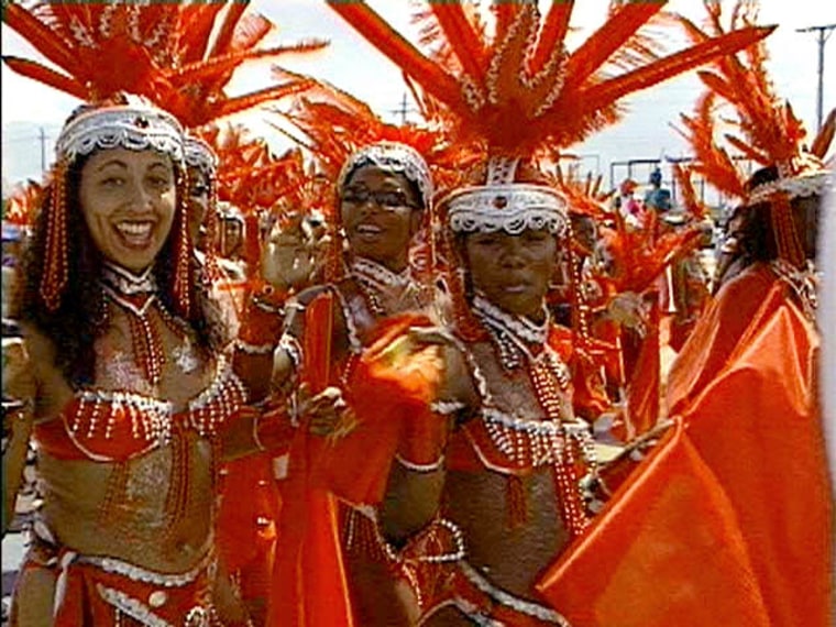 Revelers at the 2004 festival in Barbados