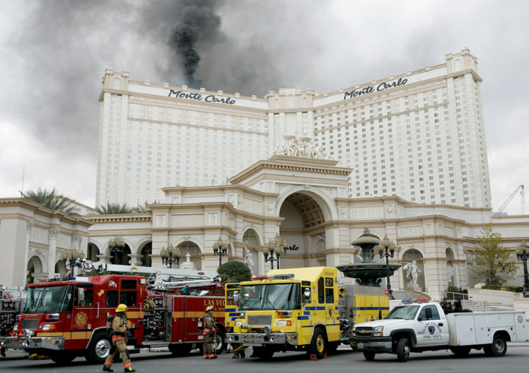 Image: Monte Carlo hotel on fire