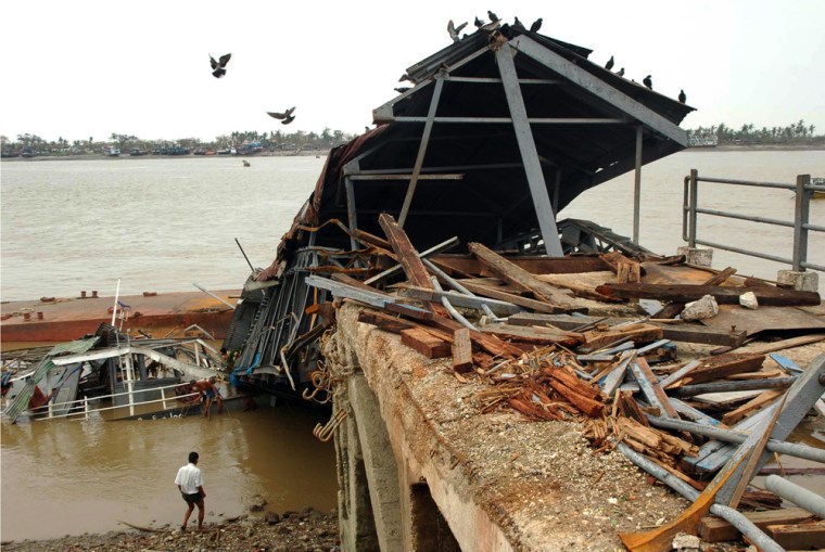 Image: Cyclone damage in Myanmar