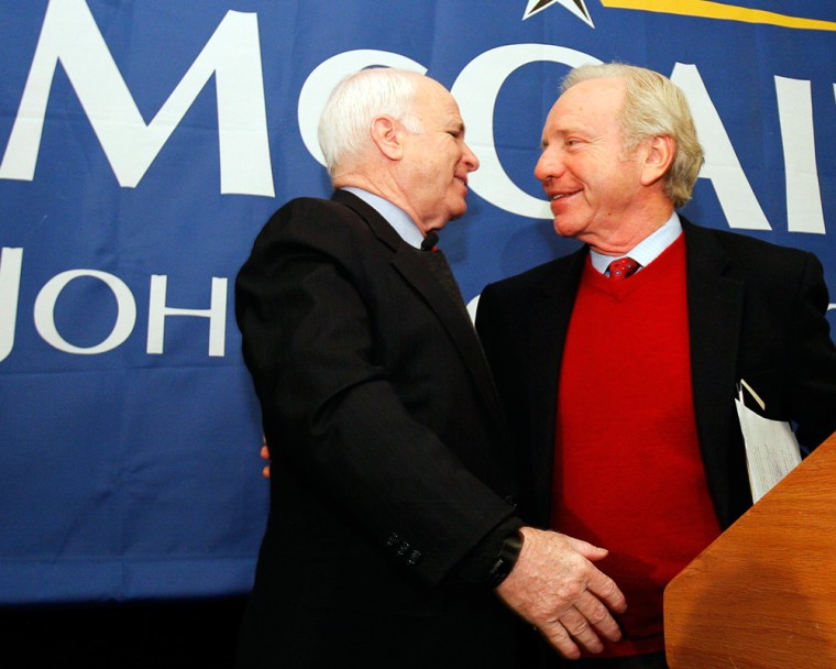 Image:  U.S. Senators John McCain and Joseph Lieberman