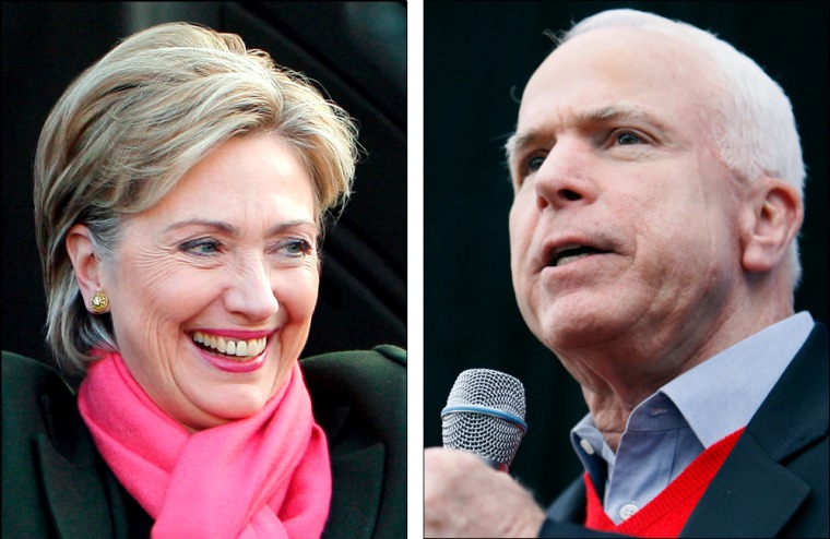 Image: Hillary Clinton & John McCain