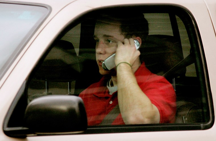 Image: Driver using phone