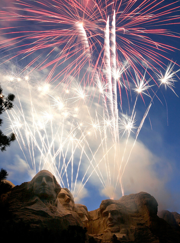 Image: Fireworks over Mt. Rushmore