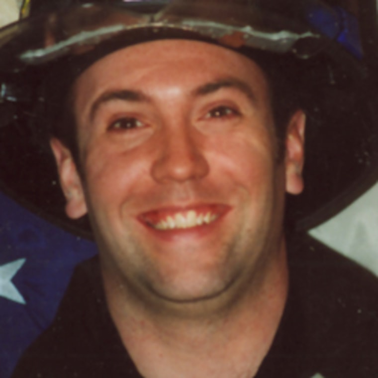 Firefighter Thomas Brick of Ladder #36 of the Inwood section of Manhattan, who died while fighting a 4 alarm fire on Tenth Avenue.